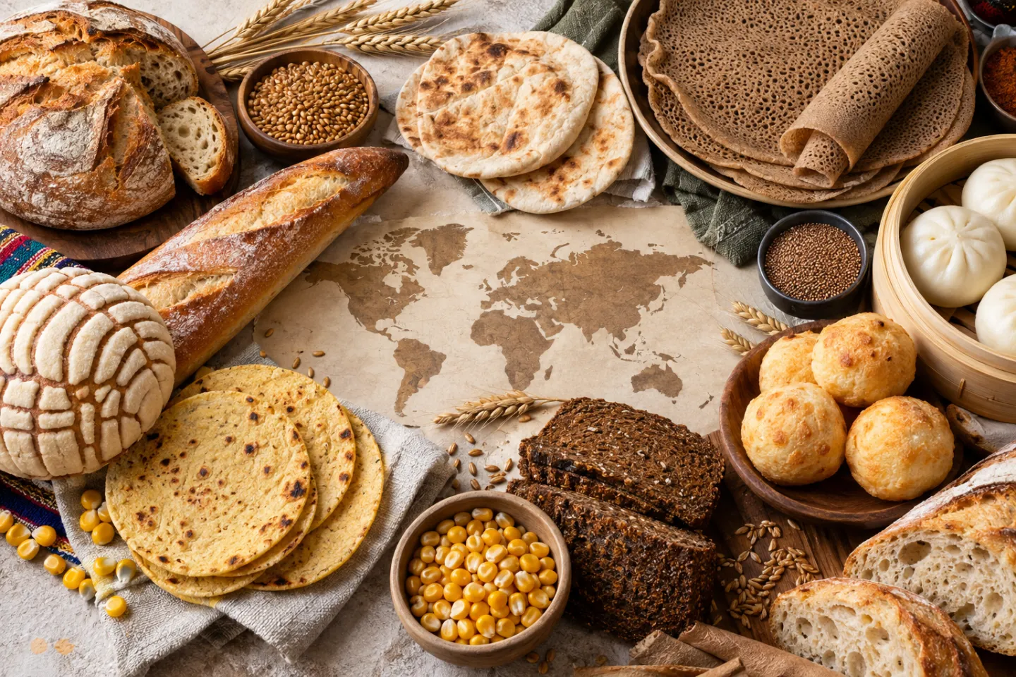 origen del pan en el mundo